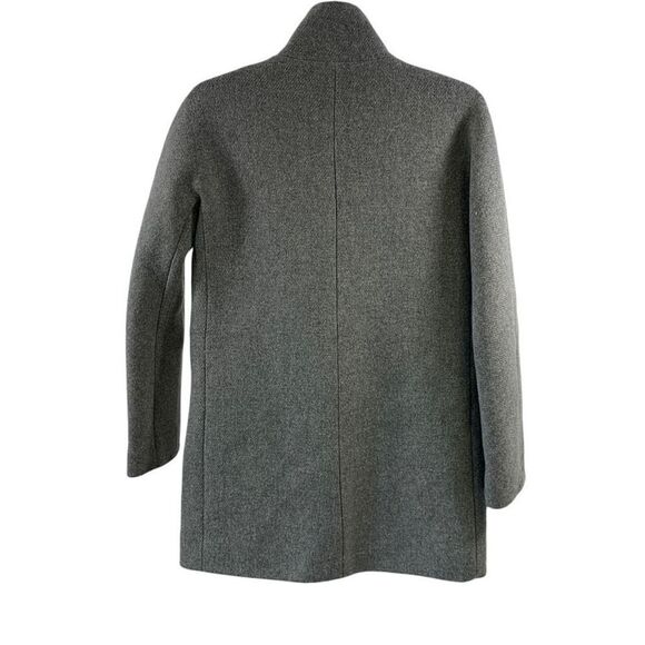 J Crew Gray Stadium Cloth by Nello Gori Wool Blend Coat Size 0 - Picture 2 of 11
